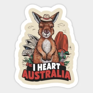 i heart australia Sticker